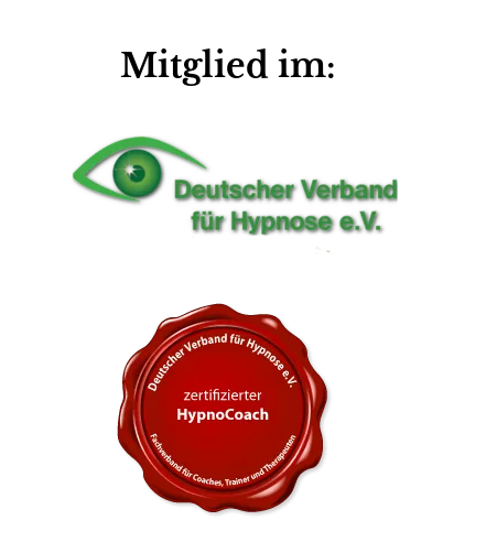 Siegel und Logo des Deutschen Verbandes für Hypnose e.V.