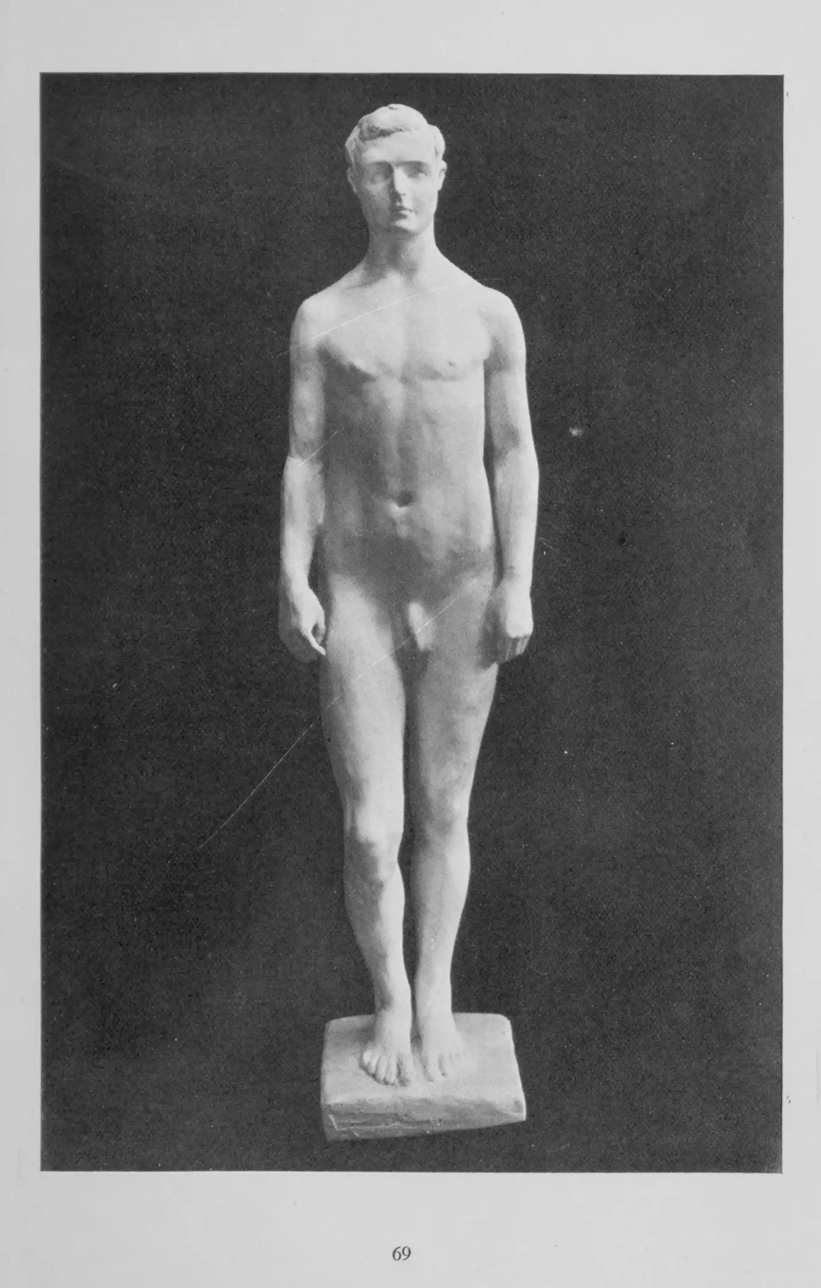 The Average Young American Male - Foto der ca 55 cm großen Gips-Statue, die 1921 von Jane Davenport Harris als Modelltypus für die Eugenik-Bewegung in den Vereinigten Staaten geschaffen wurde