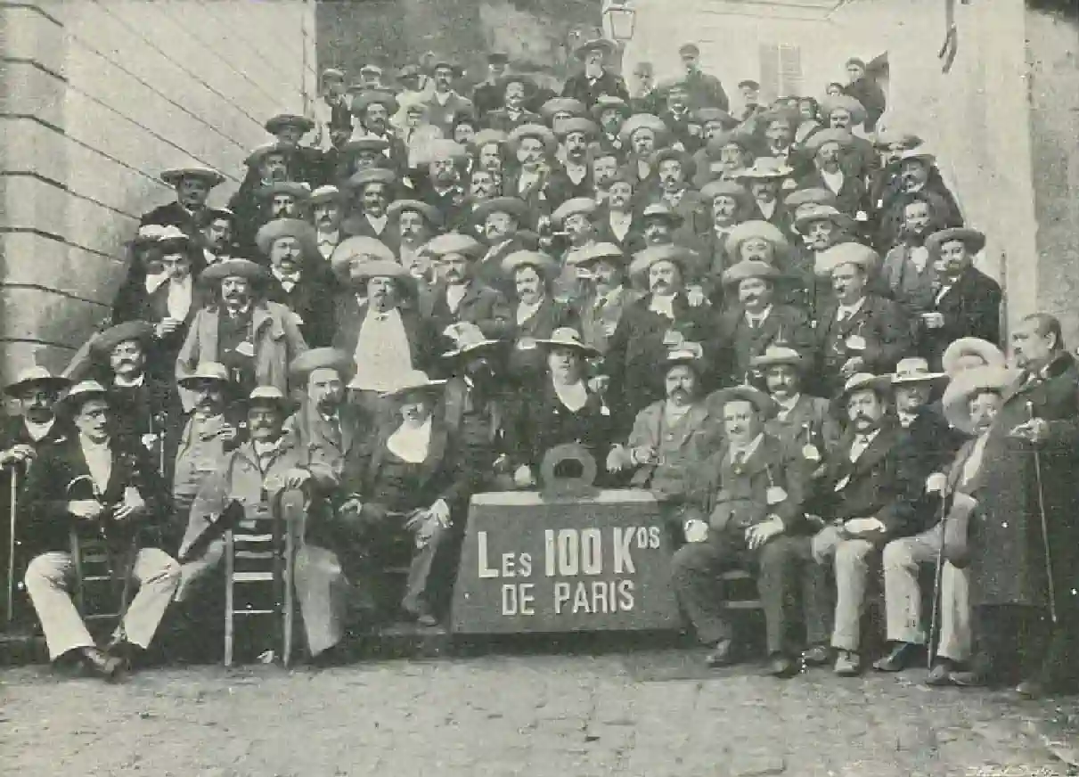 Einige der Mitglieder des "Les Cents Kilo de Paris"  Aus: "The Strand, 1898"